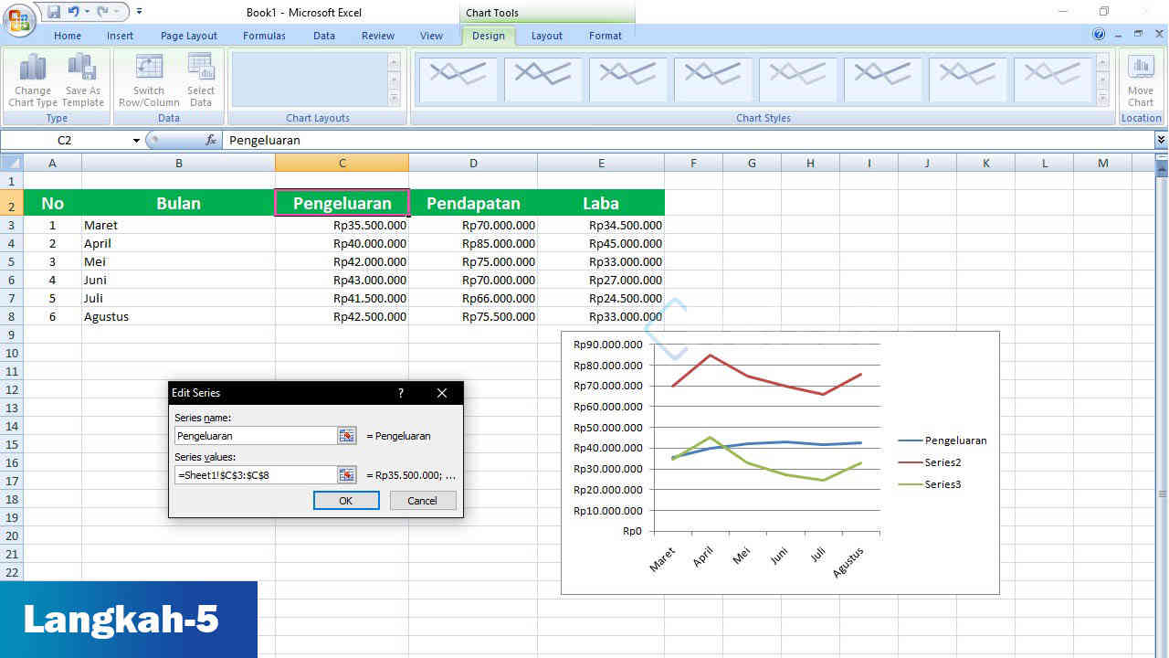 30 Ide Cara Membuat Grafik Line Di Excel Dengan Dua Sumbu Y Android Riset 8866