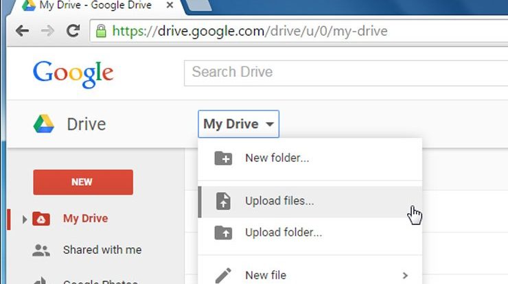 Cara memasukan file ke google drive