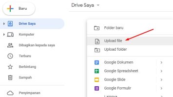 cara bikin google Drive