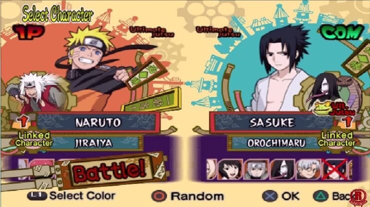 Cheat Naruto PS2